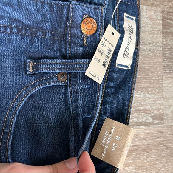 NWT Madewell Jeans Cotton High Rise High Wasted Skinny - Picture 2 of 3